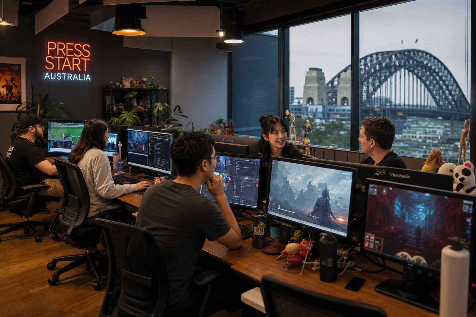 QuantumRaid team in Sydney office